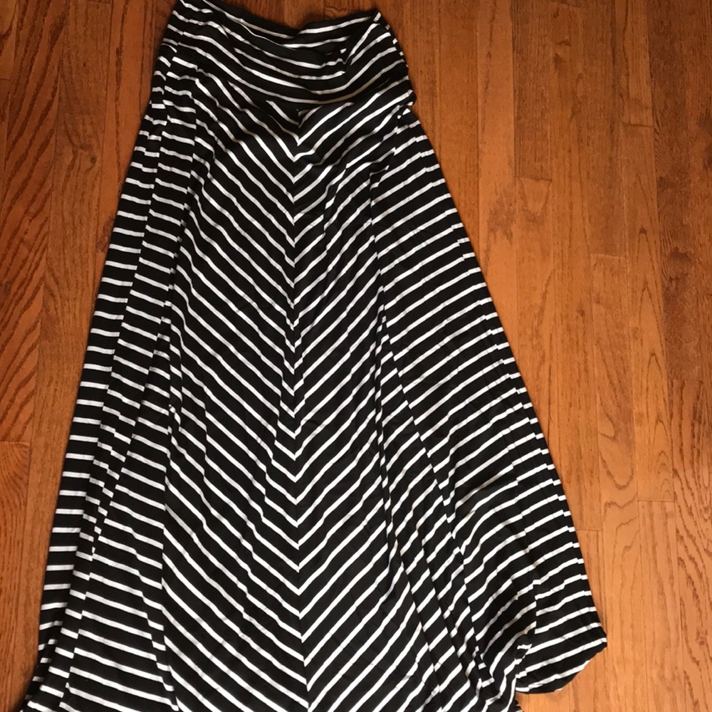 Striped Maxi Skirt